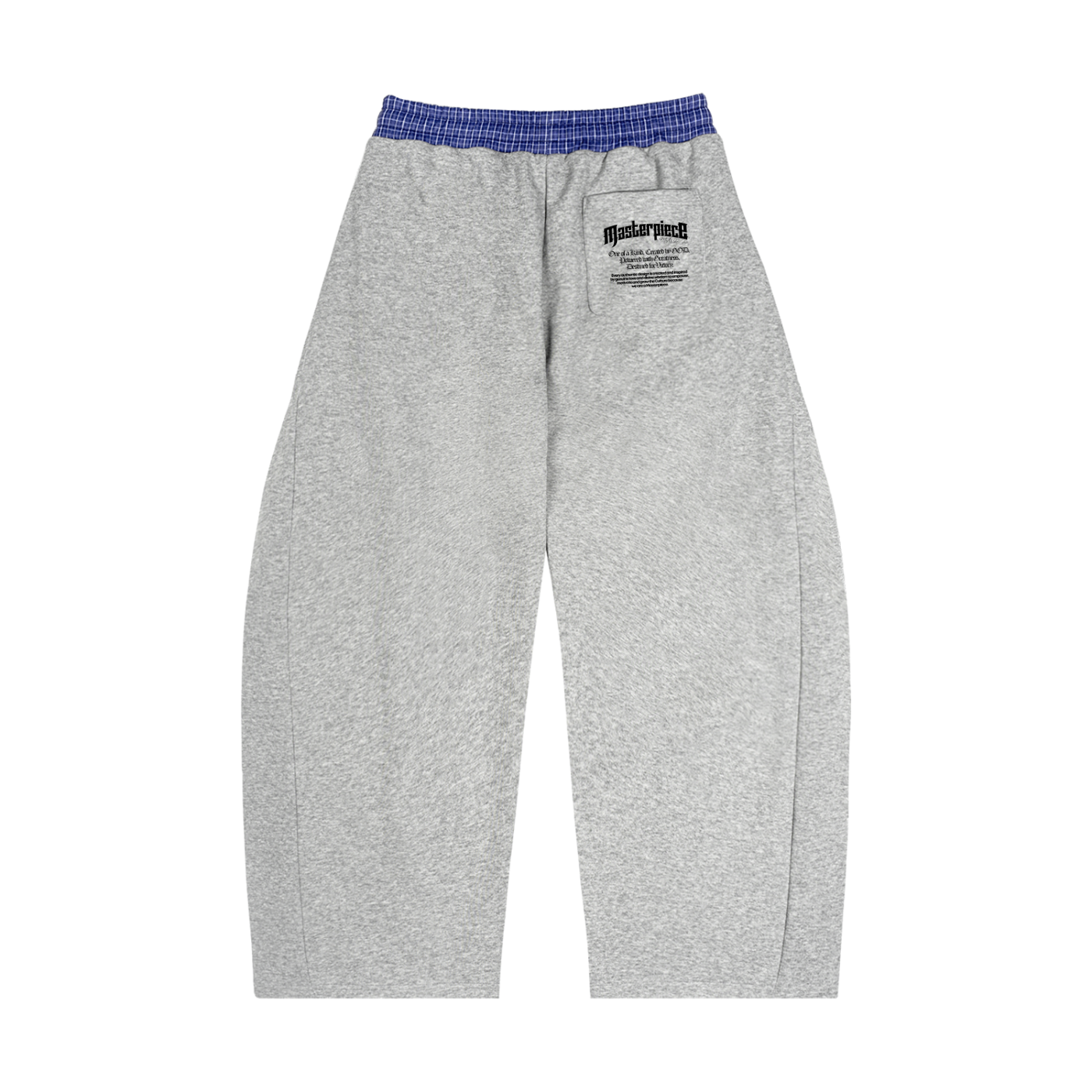 Plaid Waistband Barrel Sweatpants