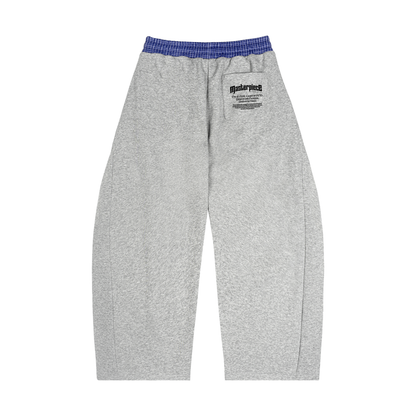 Plaid Waistband Barrel Sweatpants