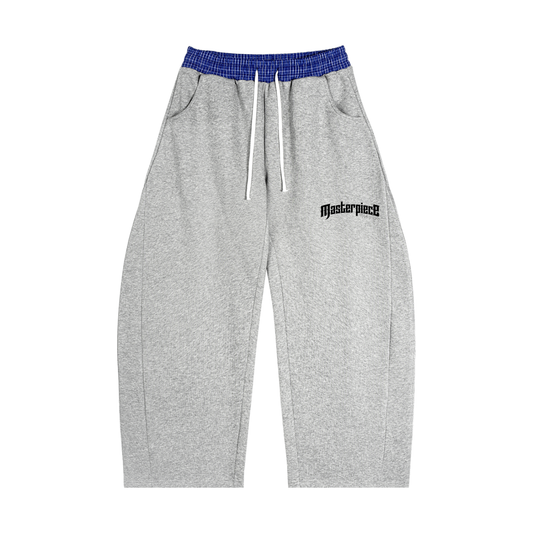 Plaid Waistband Barrel Sweatpants